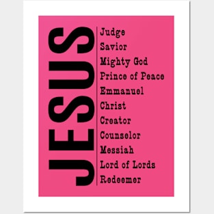 Jesus and his titles Posters and Art